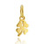 Tiny Four Leaf Clover Necklace - 24K Gold Plate Sterling Silver