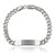 Men's Curb Link ID Bracelet 925 Sterling Silver Polished Shiny 9"