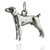 Retriever Dog Charm - 925 Sterling Silver