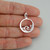 Ocean Waves in Circle Pendant - 925 Sterling Silver