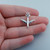 Jet Airplane Charm - 925 Sterling Silver