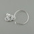 Three Hearts Charm Holder - 925 Sterling Silver