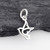 Tiny Dove Outline Charm - 925 Sterling Silver
