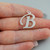 Script Letter B Charm - 925 Sterling Silver