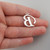 Script Letter B Charm - 925 Sterling Silver