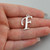 Script Letter F Charm - 925 Sterling Silver