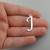Script Letter J Charm - 925 Sterling Silver