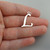 Script Letter L Charm - 925 Sterling Silver