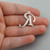 Script Letter R Charm - 925 Sterling Silver
