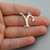 Script Letter Y Charm - 925 Sterling Silver