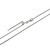 1.25mm Adjustable Half Round Box Chain - Rhodium Plated 925 Sterling Silver - Adjusts up to 24"