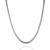 2.45mm Franco Chain - Rhodium Plated 925 Sterling Silver