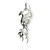 Sterling Silver Phoenix with Fire Pendant
