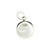 "Real Mini Sunflower Charm Pendant - Sterling Silver, Round, Clear"