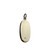 Pine Tree on Oval Charm Pendant - Bronze