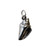 Oxidized Conch Shell Charm