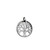 Sterling Silver Textured Tree of Life Charm