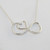 Infinity Symbol with Heart Necklace - 925 Sterling Silver