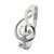 Sideways Treble Clef Ring - 925 Sterling Silver