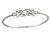 Trinity Celtic Knot Bangle Bracelet - 925 Sterling Silver