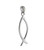 Christian Fish Symbol Pendant - 925 Sterling Silver