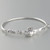 Sterling Silver Irish Claddagh Celtic Knot Bangle Bracelet