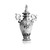 Perfume Bottle Pendant - 925 Sterling Silver - Urn Applicator Perfume Bottle Pendant - 925 Sterling Silver - Urn Applicator