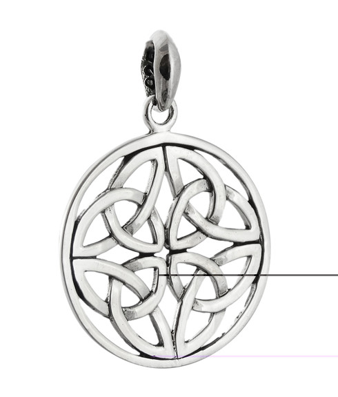 Sterling Silver Celtic Trinity Knot Necklace | REO Company