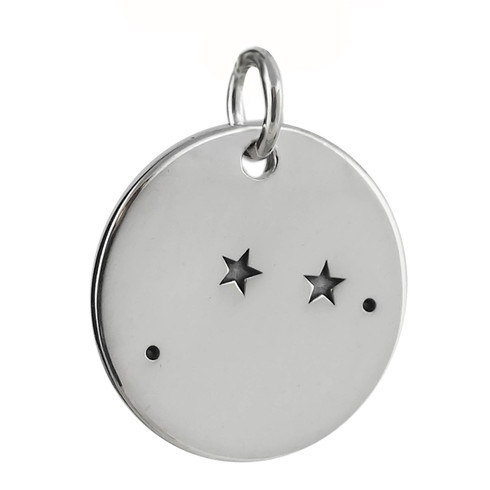Aries Charm - 925 Sterling Silver - Stars Pendant Zodiac Constellation ...