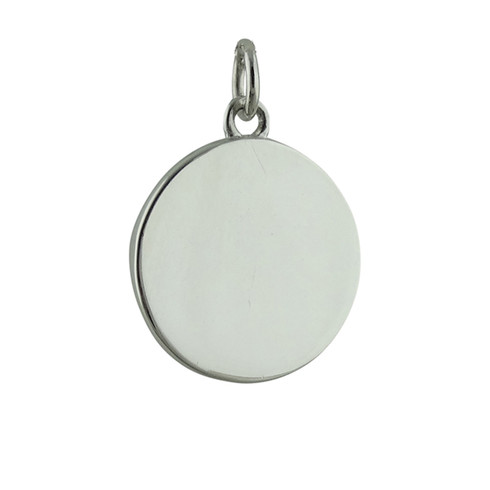 Rect Solid 925 Sterling Silver Eng Polish Front//Back Disc Charm Engravable Brushed Matte Finish Pendant