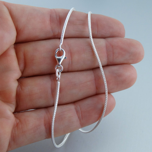 Sterling Silver Bulk / Spooled Round Foxtail Chain in Sterling Silver (1.60  mm - 3.20 mm)