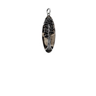 Sequoia Tree Oval Pendant