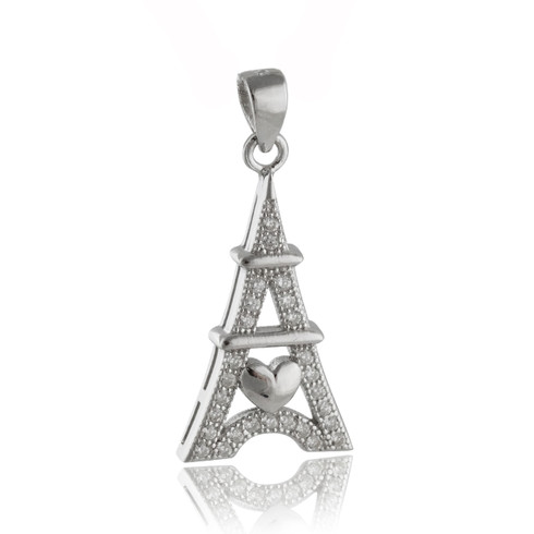 Sterling Silver Eiffel Tower Necklace | REO Company
