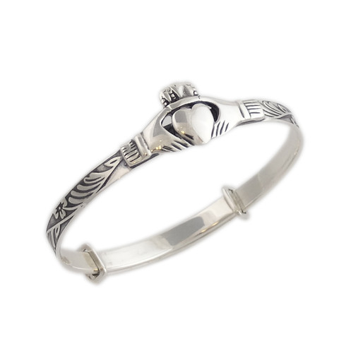Sterling Silver Baby Claddagh Bracelet