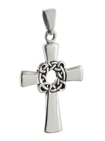 Sterling Silver Celtic Knot Cross Necklace | REO Company