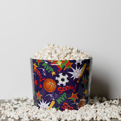 Fun Sports Popcorn Tin Fun Sports Popcorn Tin