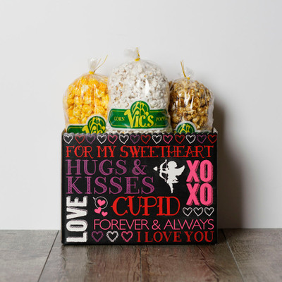 Hugs & Kisses Chalkboard Popcorn Gift Box