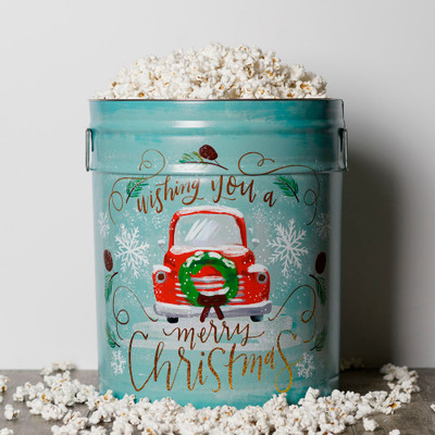 Vintage Christmas Popcorn Tin