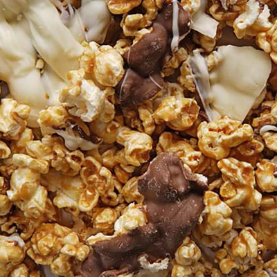 Caramel Chocolate Swirl Popcorn