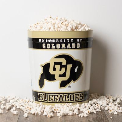University of Colorado Buffaloes College Popcorn Tin