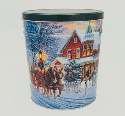 Dashing Through The Snow Popcorn Tins