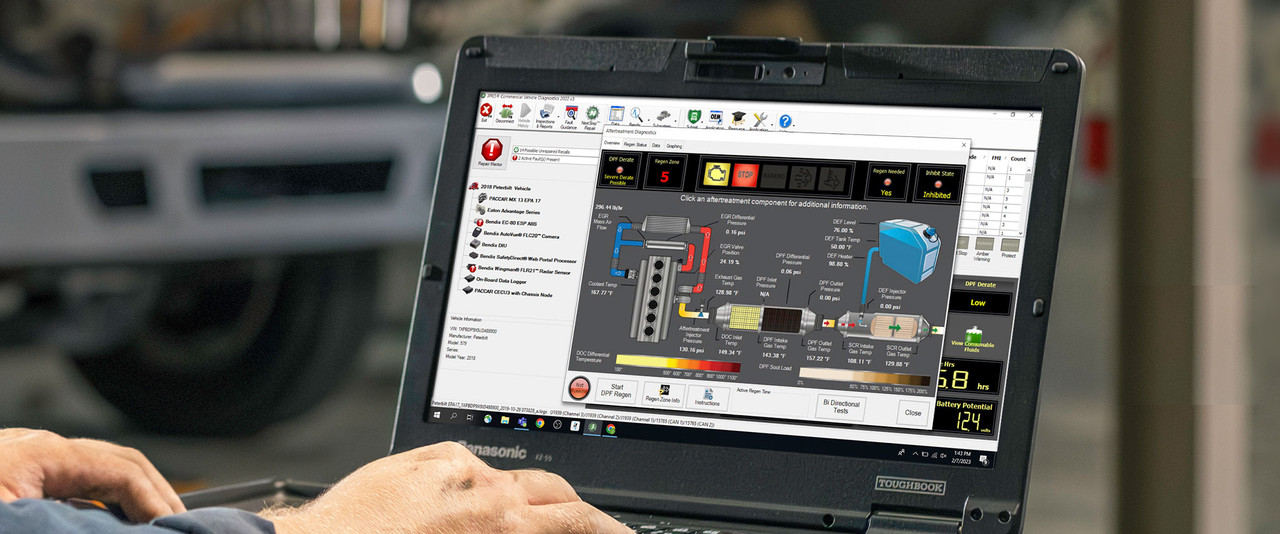 Panasonic TOUGHBOOK CF-33 with diesel diagnostics tool JPro