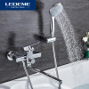 LEDEME Shower Faucet Set Bathroom Brass Bathtub Shower
