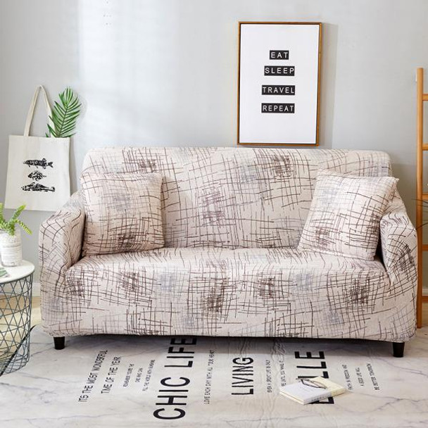 Geometric Style Sofa Cover Khaki Home Furniture
