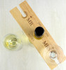 Personalised Married Couple Wine Glass & Bottle Butler