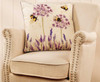 Lavender Bee Cushion Beautiful Bee