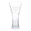 Personalised Mr  & Mrs Large Hand Cut Diamante Heart Vase with Swarovski Elements