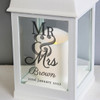 Personalised Mr & Mrs White Lantern