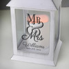 Personalised Mr & Mrs White Lantern