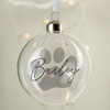 Personalised Pet Glass Bauble